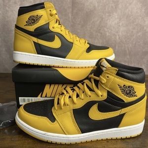 Jordan 1 Retro OG High Pollen Black Yellow Size 10 555088-701 Men’s Sneakers MJ